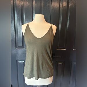 Stateside Green Fitted Camisole Sleeveless Top